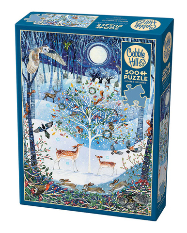 Puzzle 500 el. Zimowy las