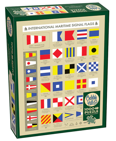 Puzzle 1000 el. Morskie flagi sygnałowe