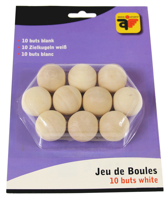 Boule (akcesoria) - świnki 10 szt. naturalne drewno (blister) (HG)