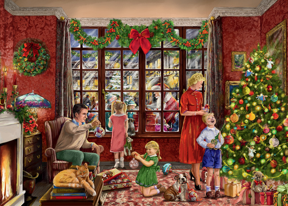 Puzzle 2 x 1000 el. FALCON CHRISTMAS Listy do Świętego Mikołaja