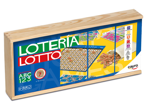 Bingo (Loteria Lotto) w drewnianym pudełku (749)