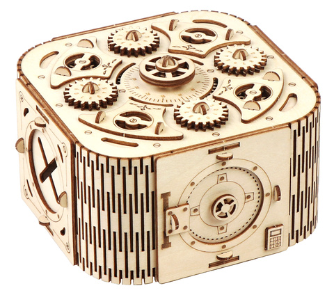 Łamigłówka TREASURE BOX - Geared Safe Secret (DIY) - poziom 3/4