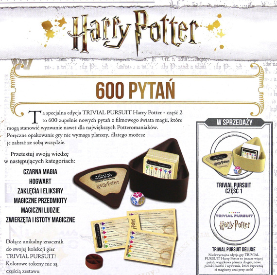 Quiz Harry Potter - Trivial Pursuit (część druga)