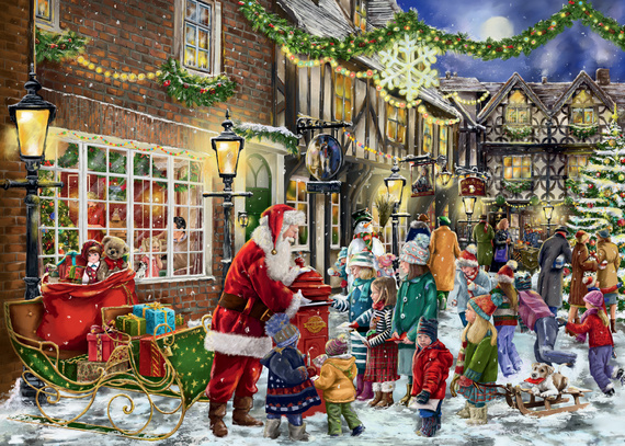 Puzzle 2 x 1000 el. FALCON CHRISTMAS Listy do Świętego Mikołaja