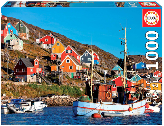 Puzzle 1000 el. Skandynawskie domy