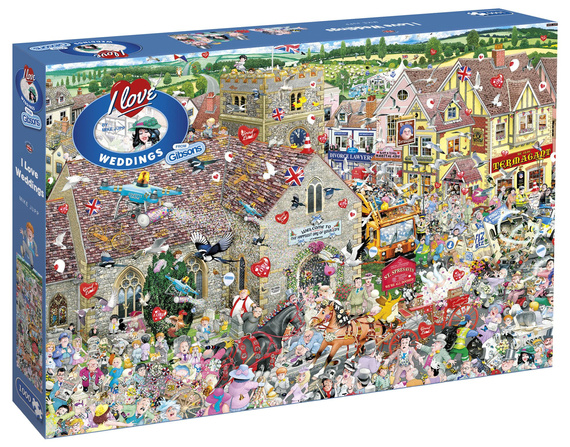 Puzzle 1000 el. Kocham śluby i wesela