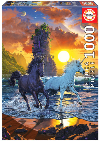 Puzzle 1000 el. Jednorożce na plaży, Vincent Hie