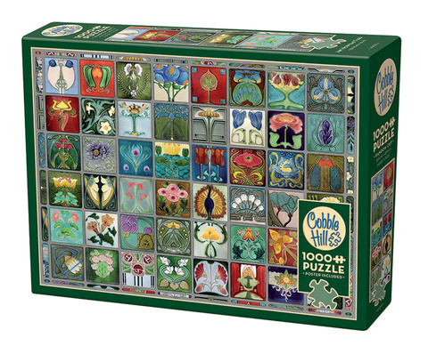Puzzle 1000 el. Płytki w stylu secesyjnym