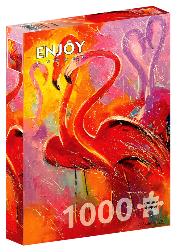 Puzzle 1000 el. Flamingi
