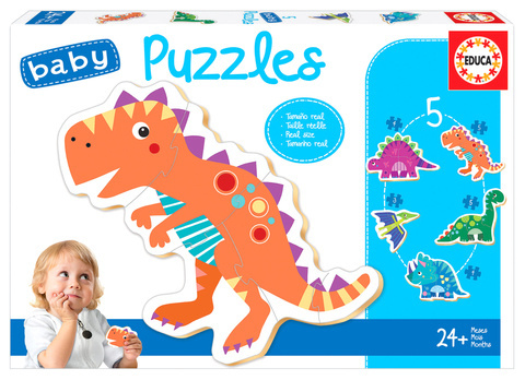 Puzzle 3-5 el. Dinozaury