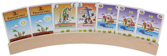 Podstawki na karty (drewniane - 35 cm) - 4 szt. (HG)