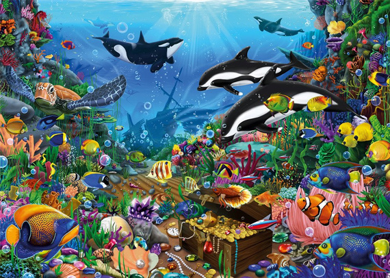Puzzle 1000 el. PC Klejnoty na dnie oceanu