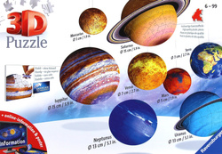 Puzzle 3D - Układ Słoneczny