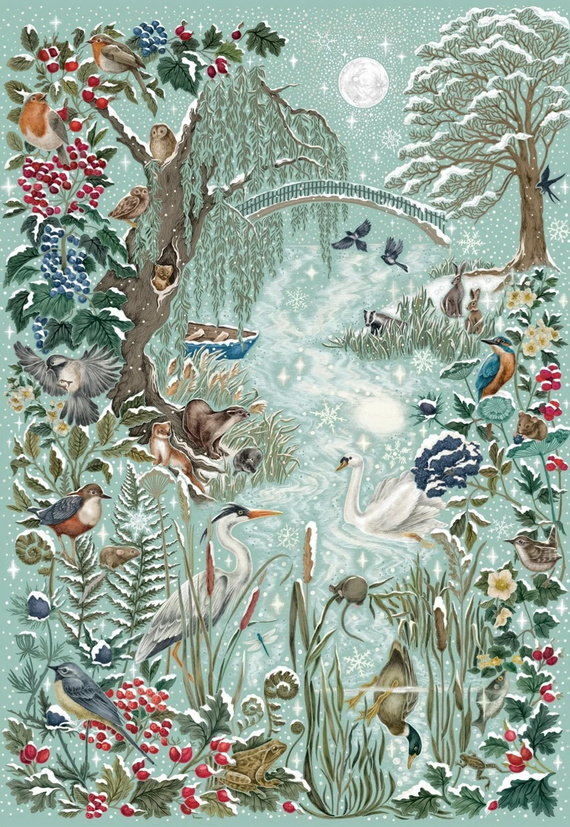 Puzzle 1000 el. Zamarznięta rzeka