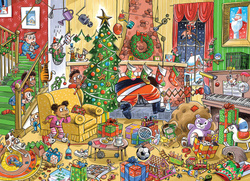 Puzzle 1000 el. Jak złapać Świętego Mikołaja?