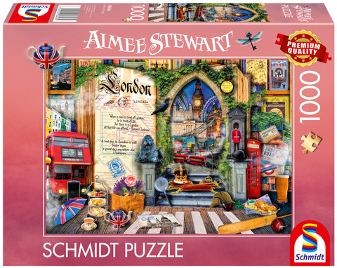 PQ Puzzle 1000 el. AIMEE STEWART Wspomnienia z Londynu / Anglia OUTLET