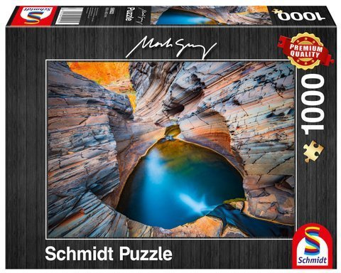 PQ Puzzle 1000 el. MARK GRAY Błękit indygo