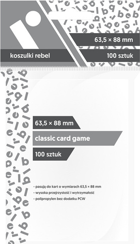 Koszulki na karty Rebel - CCG (63,5x88 mm) - 100 szt.