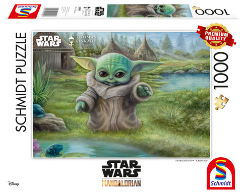 PQ Puzzle 1000 el. THOMAS KINKADE Baby Yoda (Star Wars - The Mandalorian) OUTLET