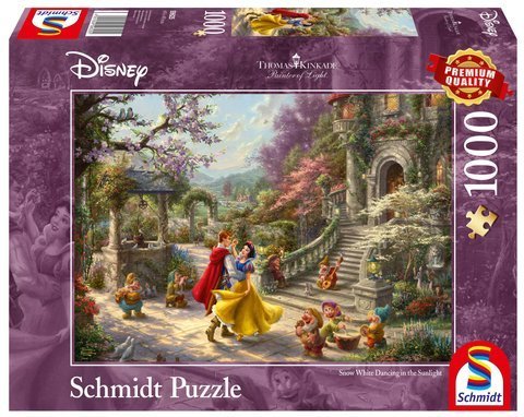 PQ Puzzle 1000 el. THOMAS KINKADE Królewna Śnieżka i siedmiu krasnoludków (Disney)