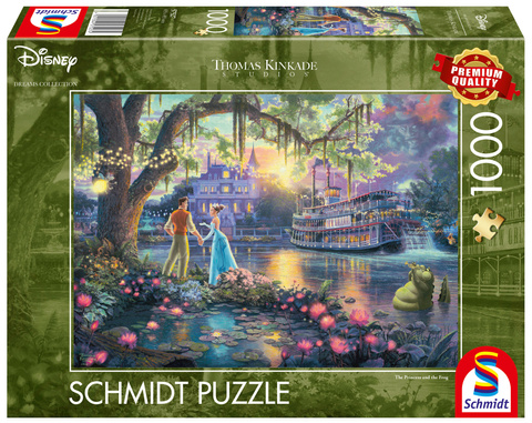 PQ Puzzle 1000 el. THOMAS KINKADE Księżniczka i żaba (Disney) OUTLET