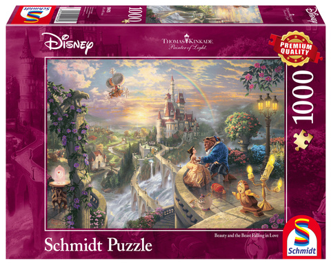 PQ Puzzle 1000 el. THOMAS KINKADE Piękna i Bestia - Miłość (Disney) OUTLET