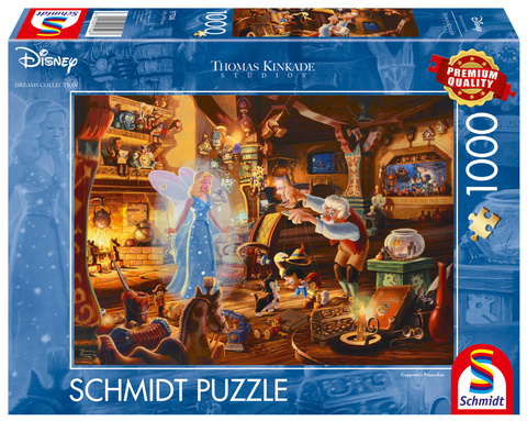 PQ Puzzle 1000 el. THOMAS KINKADE Pinokio (Disney)