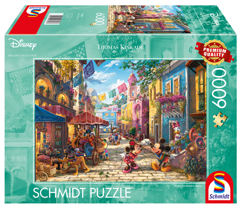 PQ Puzzle 6000 el. THOMAS KINKADE Myszka Miki & Minnie w Meksyku (Disney)