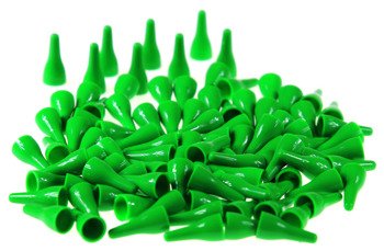 Pionki do gry plastik zwykłe - zielone - 100 szt.