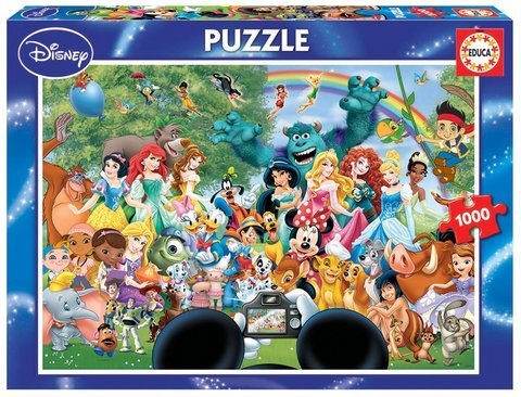 Puzzle 1000 el. Cudowny świat Walta Disneya OUTLET