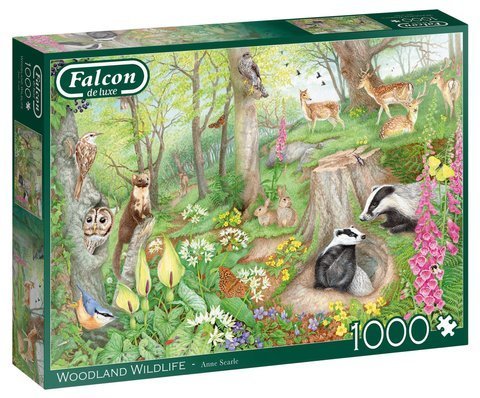 Puzzle 1000 el. FALCON Leśne zwierzęta