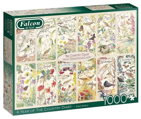 Puzzle 1000 el. FALCON Rok pełen kwiatów i ptaków