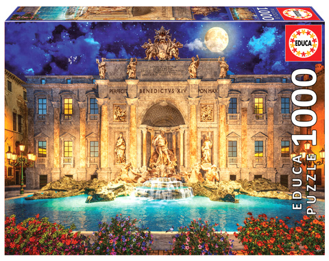 Puzzle 1000 el. Fontanna di Trevi / Rzym / Włochy