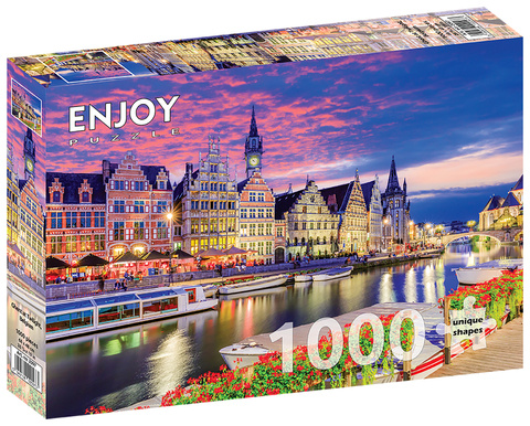Puzzle 1000 el. Gandawa / Belgia