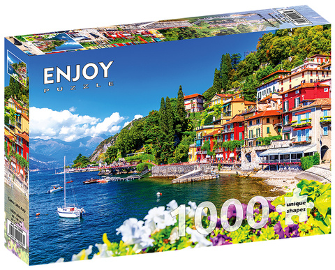 Puzzle 1000 el. Jezioro Como / Lombardia / Włochy