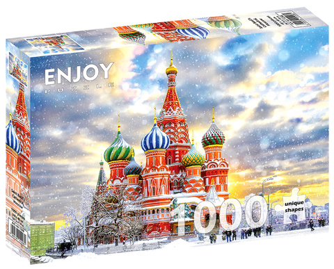 Puzzle 1000 el. Katedra Św. Bazylego / Moskwa / Rosja