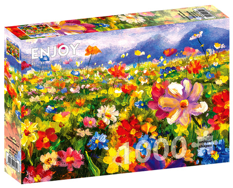 Puzzle 1000 el. Łąka pełna kwiatów