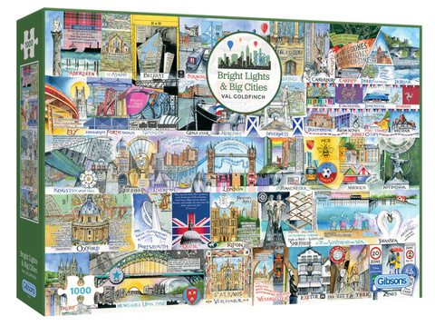 Puzzle 1000 el. Miasta w Wielkiej Brytanii