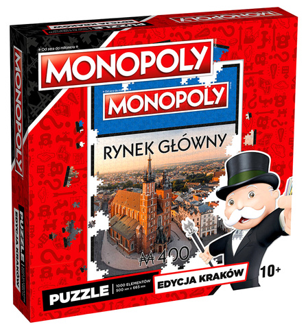 Puzzle 1000 el. Monopoly: Kraków (Rynek Główny)