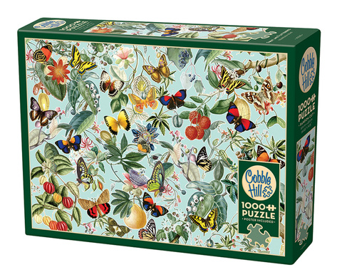 Puzzle 1000 el. Owoce i motyle