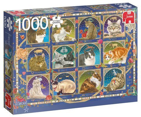 Puzzle 1000 el. PC FRANCIEN VAN WESTERING Horoskop z kotami