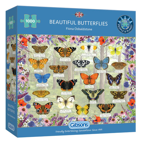 Puzzle 1000 el. Piękne motyle