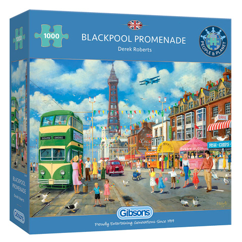 Puzzle 1000 el. Promenada w Blackpool / Anglia
