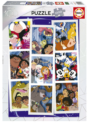 Puzzle 1000 el. Świat bajek Disneya (kolaż)