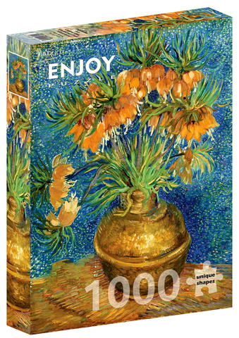 Puzzle 1000 el. Szachownice cesarskie w miedzianym wazonie, Vincent van Gogh