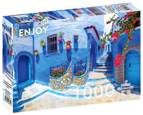 Puzzle 1000 el. Szafszawan (Niebieskie miasto) / Maroko