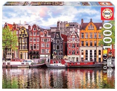 Puzzle 1000 el. Tańczące domy / Amsterdam OUTLET