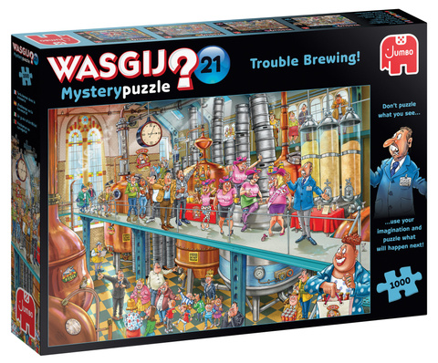 Puzzle 1000 el. Wasgij Mystery 21 - Piwne kłopoty