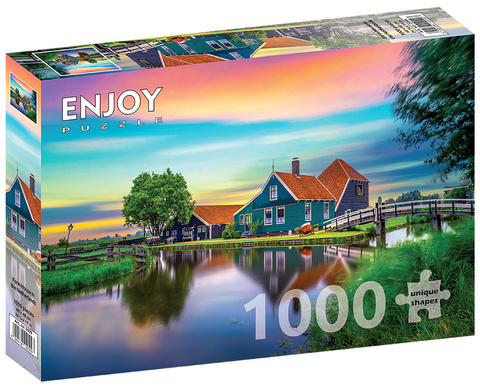 Puzzle 1000 el. Wiejski dom w Niderlandach