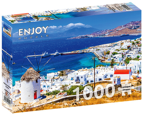 Puzzle 1000 el. Wyspa Mykonos / Grecja